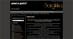 Desktop Screenshot of bijouterie-saralinka.fr
